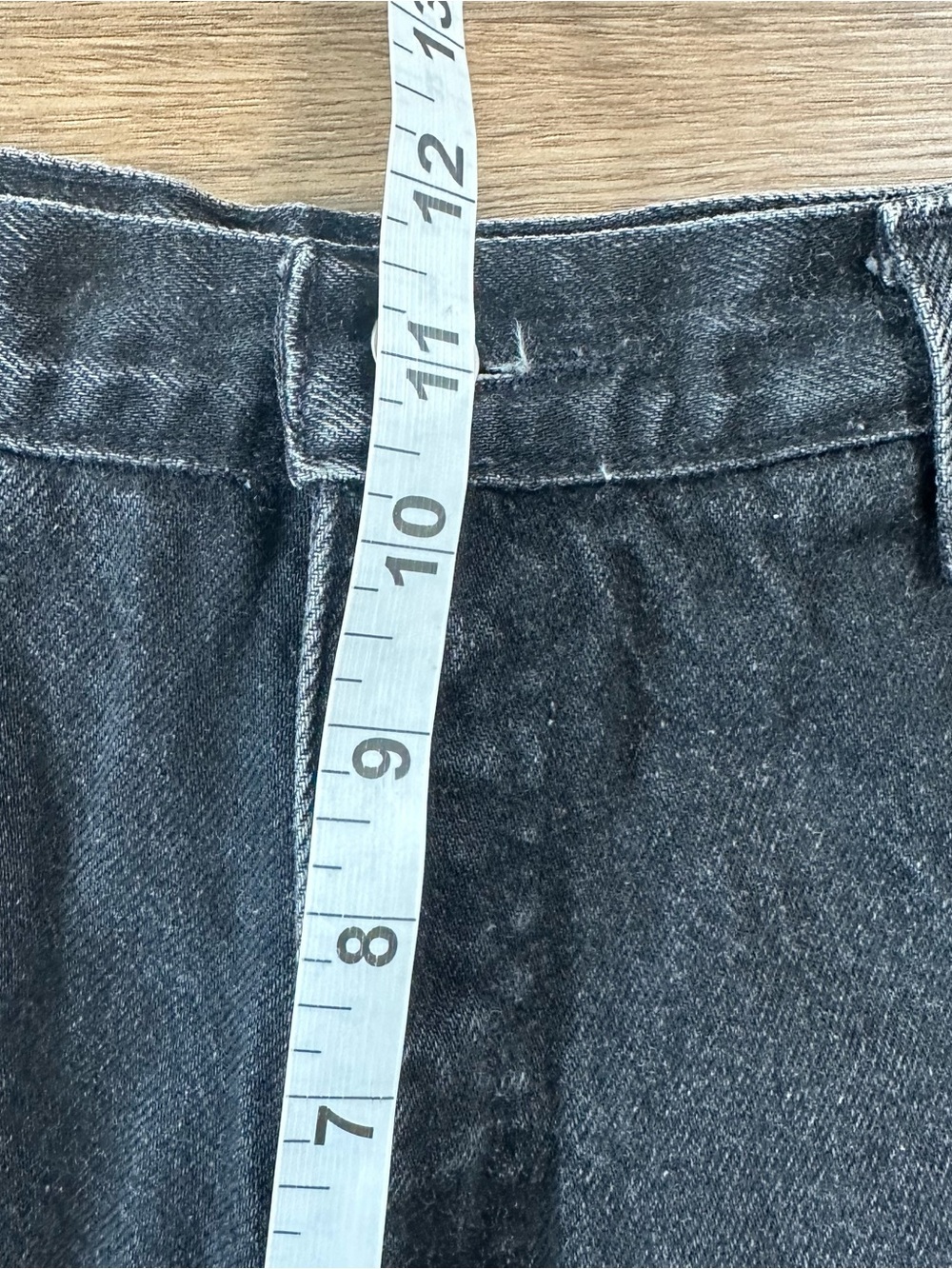 Vintage Rockies High Waisted Cut Off Denim Jean Shorts Western Black Womens 11 - Picture 10 of 12